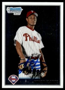 2010 Bowman Chrome Baseball Yohan Flande Philadelphia Phillies #BCP139 Signed - Picture 1 of 2
