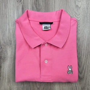 Psycho Bunny Pima Cotton Polo Shirt Mens Size 9 Light Pink - Bild 1 von 10