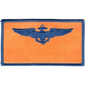 Naval Aviator Pilot Name Tag Patch Blue wings - Picture 1 of 6