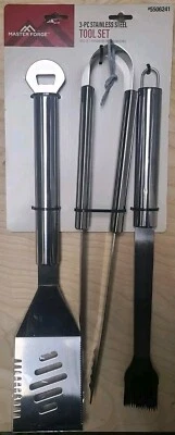 Master Forge 3 Pc Prestige Stainless Steel Tool Set 5506241 NEW - Image 1 of 3
