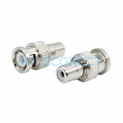 5x BNC Male Plug to RCA Female Adapter Coax Cable Connector F/M Coupler for CCTV - Image 1 of 4