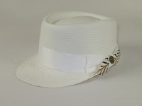 Men Fashion Straw Style Hat BRUNO CAPELO Legionnaire Telescope Crown LG212 Beige