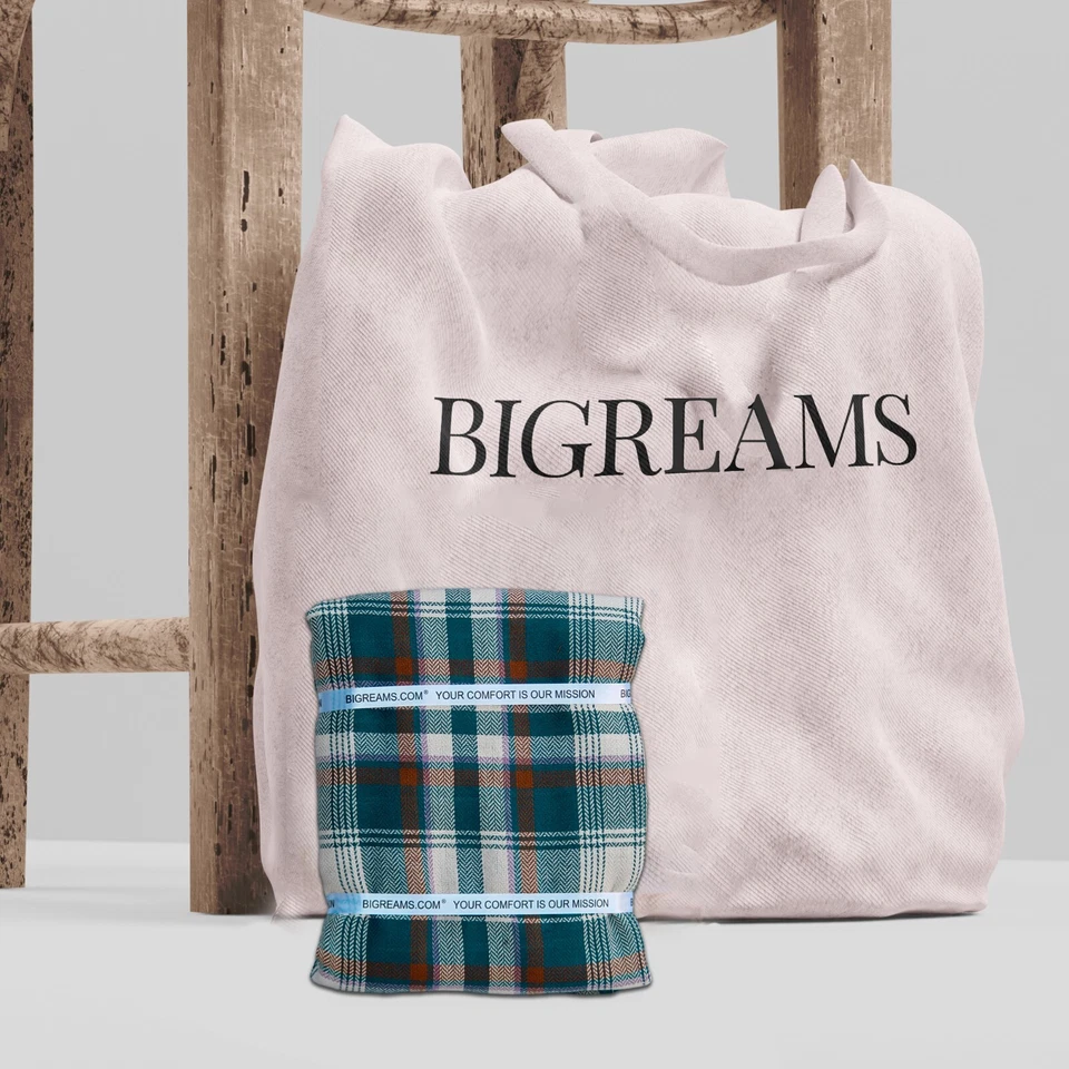 Tela de camisa a cuadros de algodón verde, se vende por metro, 58" de ancho Foto 1 de 4