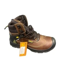 HERRENSTIEFEL LEICHTE LEDER SICHERHEIT ARBEIT STAHL ZEHENKAPPE SCHUHE (7/11) - Bild 1 von 1