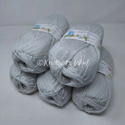 Job Lot James C Brett Baby Supersoft DK Yarn, 500g - Grey BB11 **FREE POSTAGE** - Image 1 of 3