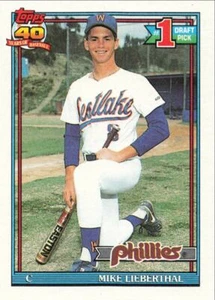 1991 Topps Baseball Rookie Mike Lieberthal Philadelphia Phillies #471 - Picture 1 of 2