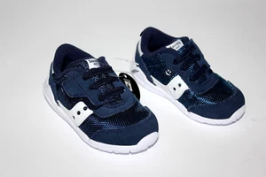 NWT Saucony Toddler Boy's Jazz Riff Sneakers Navy/White, Little Kid sz 4.5M - Picture 1 of 9