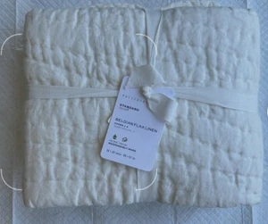Pottery Barn belgisches Flachs Leinen - strukturierte Kissenbezüge 3 Standard 26 x 20 elfenbeinfarben - Bild 1 von 12