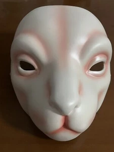 Muscle Bunny Cosplay Mask The Game Theme Dress up Full Face Resin Mask - Picture 1 of 6