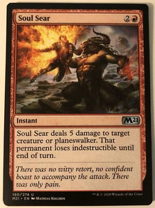MTG Soul Sear Core Set 2021 160/274 Regular Uncommon - Imagen 1 de 1