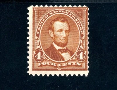 USAstamps Unused FVF US 1898 Lincoln Scott 280b OG MNH SCV $80 - Image 1 of 2