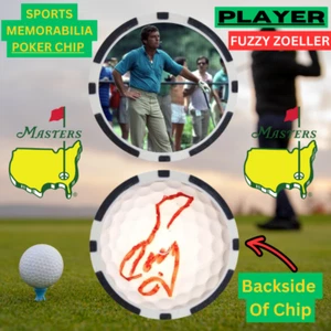1979 Masters Winner Fuzzy Zoeller Poker Chip With Signature - Picture 1 of 2