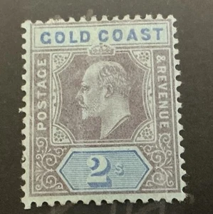 Gold Coast Edward VI 2/- Purple & Blue Definitive SG66 Mint C/V £14.00 in 2025. - Picture 1 of 2