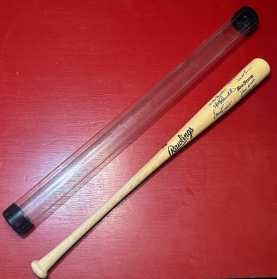 400 Home Run Club Bat signed by 14 Aaron, Banks, Robinson, Musial Killebrew Etc. - Image 1 of 4
