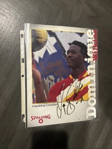 Dominique Wilkins autografiado 8x10 con certificado de autenticidad - Imagen 1 de 2