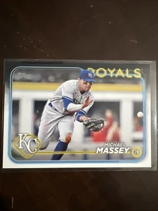 2024 Topps Serie 1 #14 Michael Massey Kansas City Royals MLB Baseballkarte - Bild 1 von 2