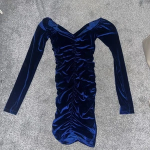 blue velvet dress size XS - Picture 1 of 3