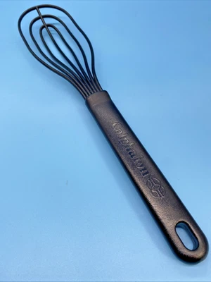 Calphalon 13.5" L Black Nylon Flat Wisk Kitchen Utensil Wipper Nice Gadget - Image 1 of 4