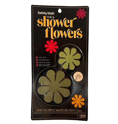 Bañera y ducha de seguridad vintage 3M peldaños antideslizantes 7662 verde aguacate Foto 1 de 2