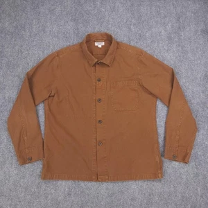 Camisa Wallace & Barnes Para Hombres XL Marrón Tareas Ropa de Trabajo Sobrecamisa Abotonada Chamarra - Imagen 1 de 15