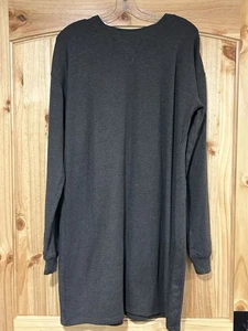 The Normal Brand Gray Long Sleeve Puremeso Weekender Sweatshirt Dress Large - Picture 1 of 7
