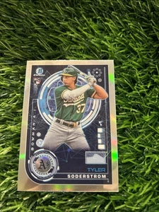 2024 Bowman Chrome AI Tyler Soderstrom #BAI-4 (RC) Oakland Athletics A94 - Foto 1 di 2