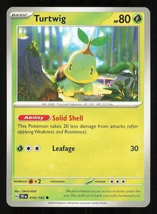 Turtwig 010/162 Regular NM Pokemon TCG Scarlet & Violet Temporal Forces TEF - Picture 1 of 1
