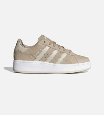 Size 8-  Adidas Originals Women's Superstar XLG Shoes, Wonder Beige/White. - Image 1 of 4