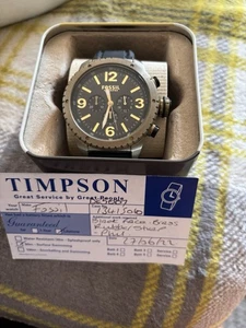 Fossil Chronograph Silicone Vintage Bronze Mens Watch DE5007 - Picture 1 of 3