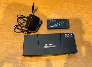TESmart HDMI KVM Switch 2 Port 4K@60Hz 4:4:4 Ultra HD 2 PC 1 Monitore - Bild 1 von 5