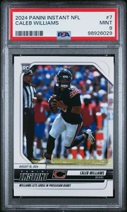 Caleb Williams Rookie RC 2024 Panini debut instantáneo en la NFL #7 PSA como nuevo Chicago Bears - Imagen 1 de 3