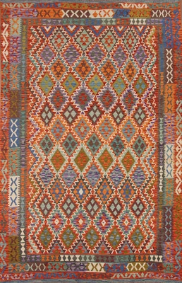 Flatweave Southwester Multicolor Reversible Wool Kilim Oriental Area Rug 8x11 Ft - Image 1 of 4