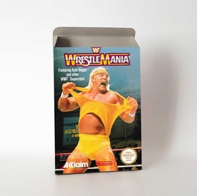 WWF Wrestlemania UKV PAL Nintendo NES Empty Handmade Replacment Box Only