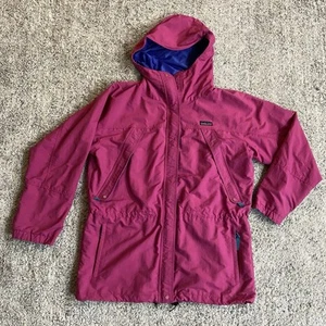 Vrg Patagonia Womens Jacket Anorak Windbreaker Sz 14 Pink BlMesh Lining Outdoor - Picture 1 of 17