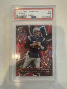 2023 Topps Composite - Tom Brady #60 Red Power Surge Refractor /5 PSA 9 - Picture 1 of 2