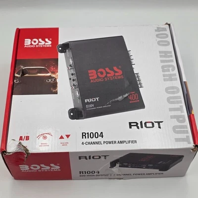 BOSS Audio Systems R1004 400 W 4 Ch Car Amplifier 2-8 Ohm, Integrated Circuit - Image 1 of 4