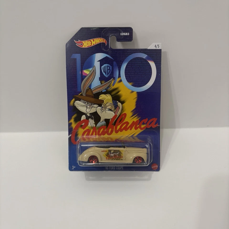 Ford Cupé Warner Brothers 100 Años Casablanca Hot Wheels '40 Foto 1 de 1
