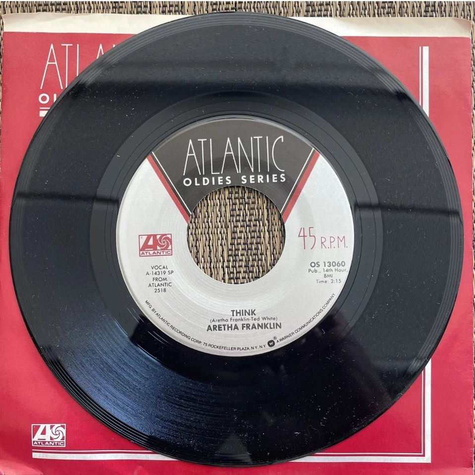 Aretha Franklin - Think / I Never Love A Man - Atlantic OS 13060 M Reissue - Image 1 of 2