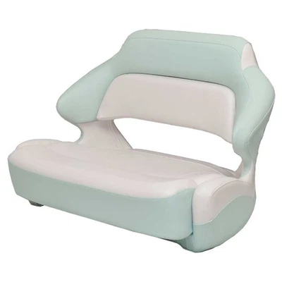 Robalo Boat Wide Helm Seat 31.01084 | R317 White/Seafoam w/Bolster - Image 1 of 4