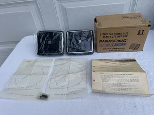 VINTAGE Panasonic CJ-210 8 Track Tape Player Car Speakers - Foto 1 di 17