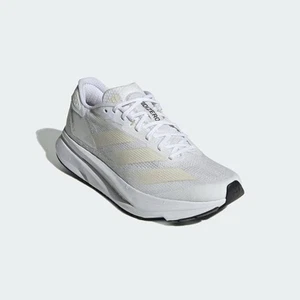 NWT adidas Women's Adizero 6.5 US, White/Zero Metallic/Dash Grey, Wide - Picture 1 of 7