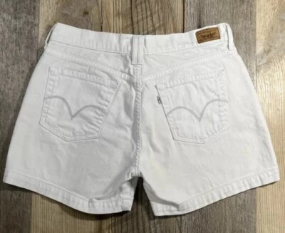 LEVI'S 515 Cut-Off Jean Shorts Women Size 6 (32" Waist) Light/White Wash Denim - Image 1 of 4