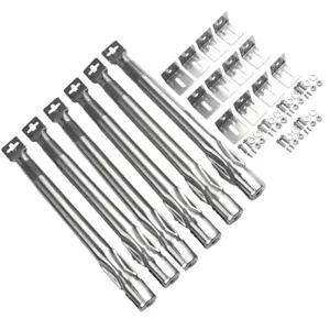 Premium Retractable For Gas Grill Burner Set 6 Stainless Steel Burners - Picture 1 of 11