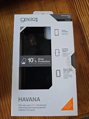 Funda protectora para teléfono Gear 4 Samsung Galaxy A12 en negro  Foto 1 de 3