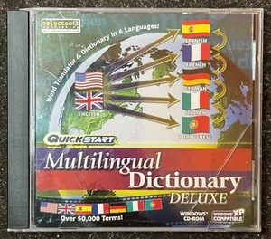 QuickStart Multilingual Dictionary ~ CD-ROM for Win98-XP ~ BRAND NEW SEALED - Picture 1 of 1