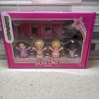 New Barbie The Movie Little People Collectible Doll Set Of 4 In Unopened Box - Image 1 of 4