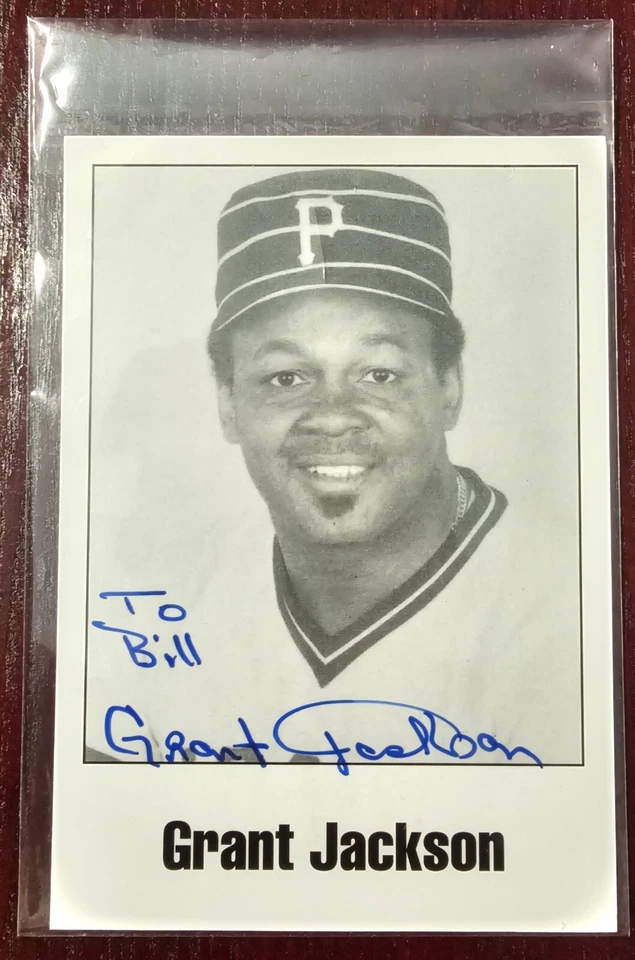 Grant Jackson Pittsburgh Pirates Signed Autograph 3x5 Photo - Image 1 of 1