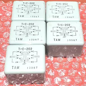 Transformador de aislamiento/puente Tamura TPC-202 600 ohmios 600 ohmios Japón probado raro - Imagen 1 de 9