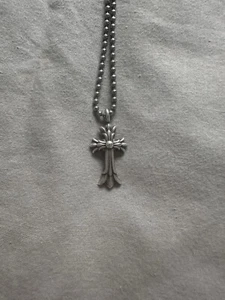Chrome Hearts Double Cross Pendant Silver - Picture 1 of 9