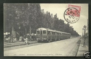 Tunis Goulette-Marsa Tram Terminus Tunisia Africa stamp 1911 - Picture 1 of 1